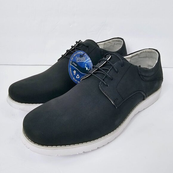 Propet Other - Propet Men's Grisham Black Nubuck Leather Casual Lace Up Oxfords Size 8.5 NWTF